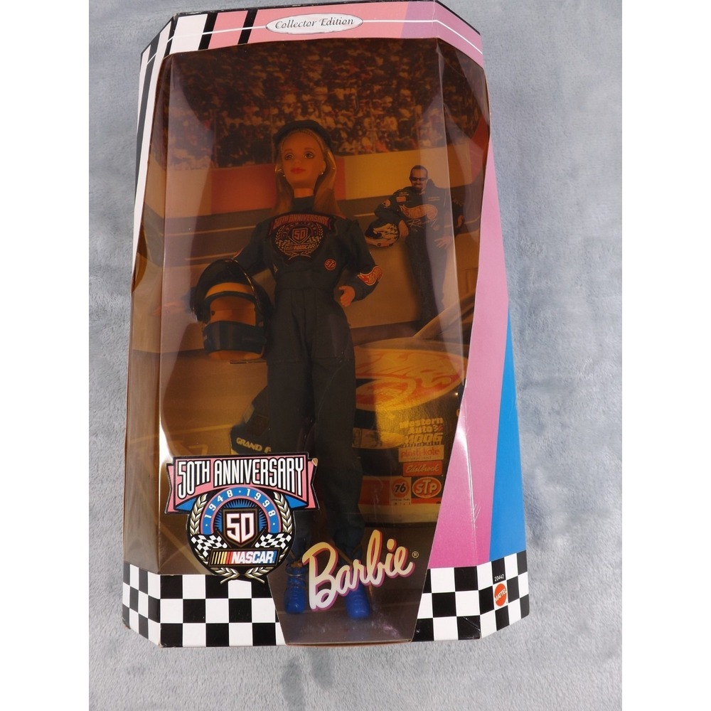 Barbie 50th Anniversary Nascar Collector Edition 1998 Vintage New Kyle Petty